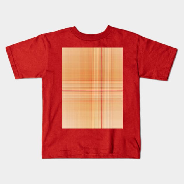 Scottish plaid tartan salmon classic pattern Kids T-Shirt by oknoki